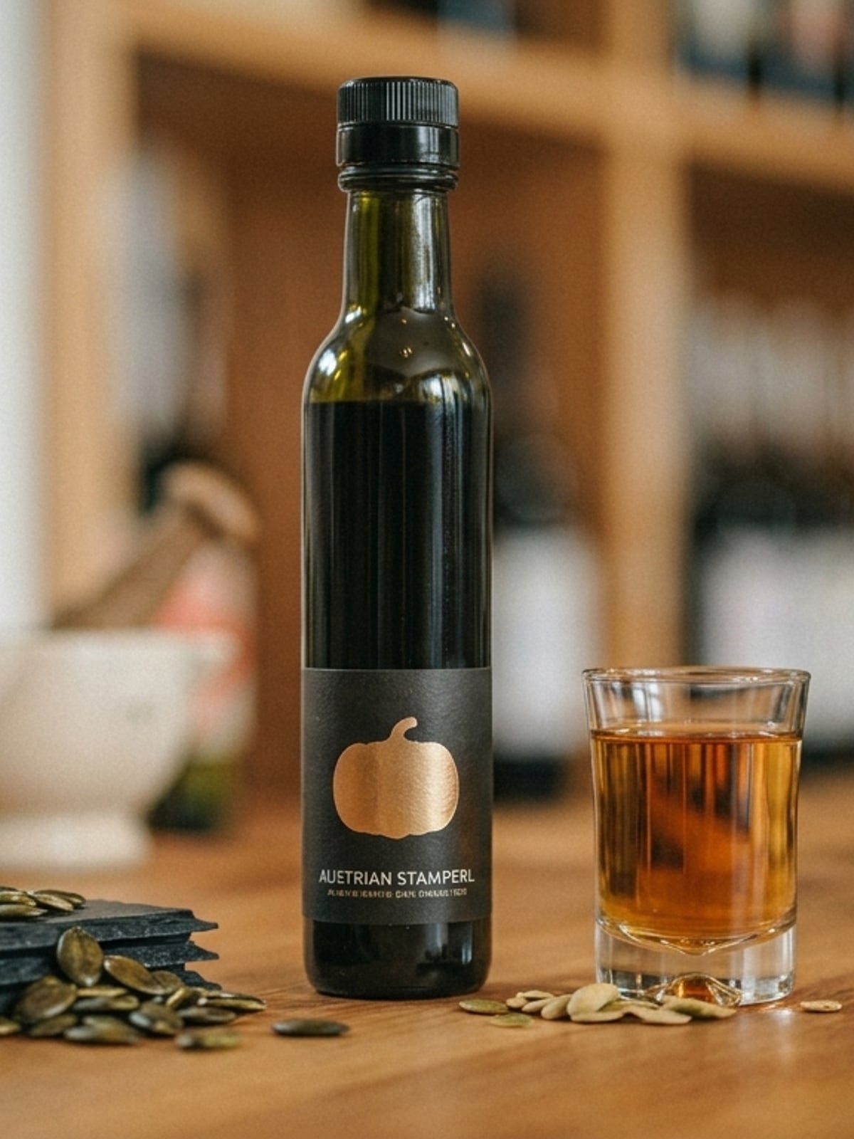 Licor de Óleo de Abóbora Caseiro