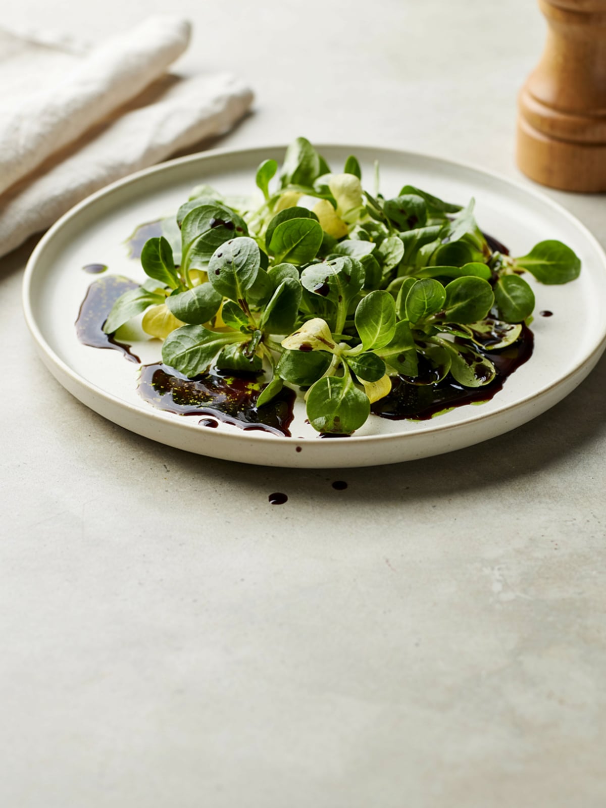 Salada com óleo