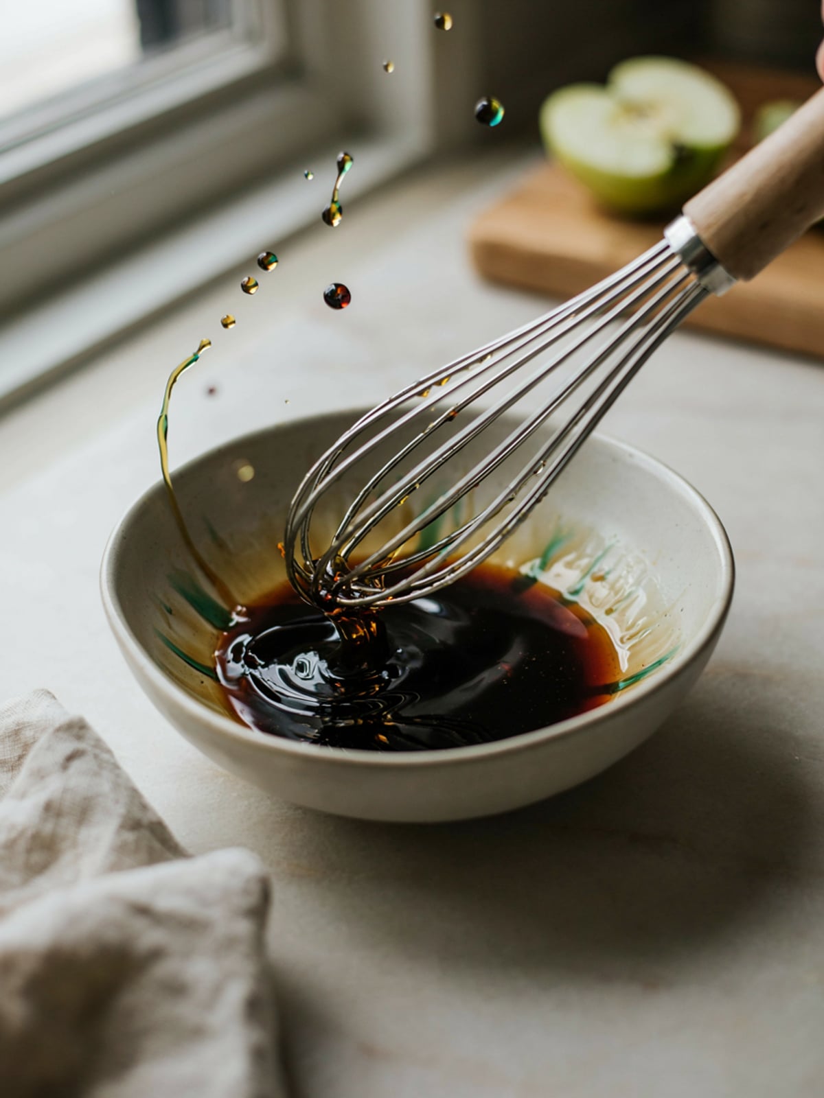 Molho de Vinagre de Maçã com Óleo de Abóbora
