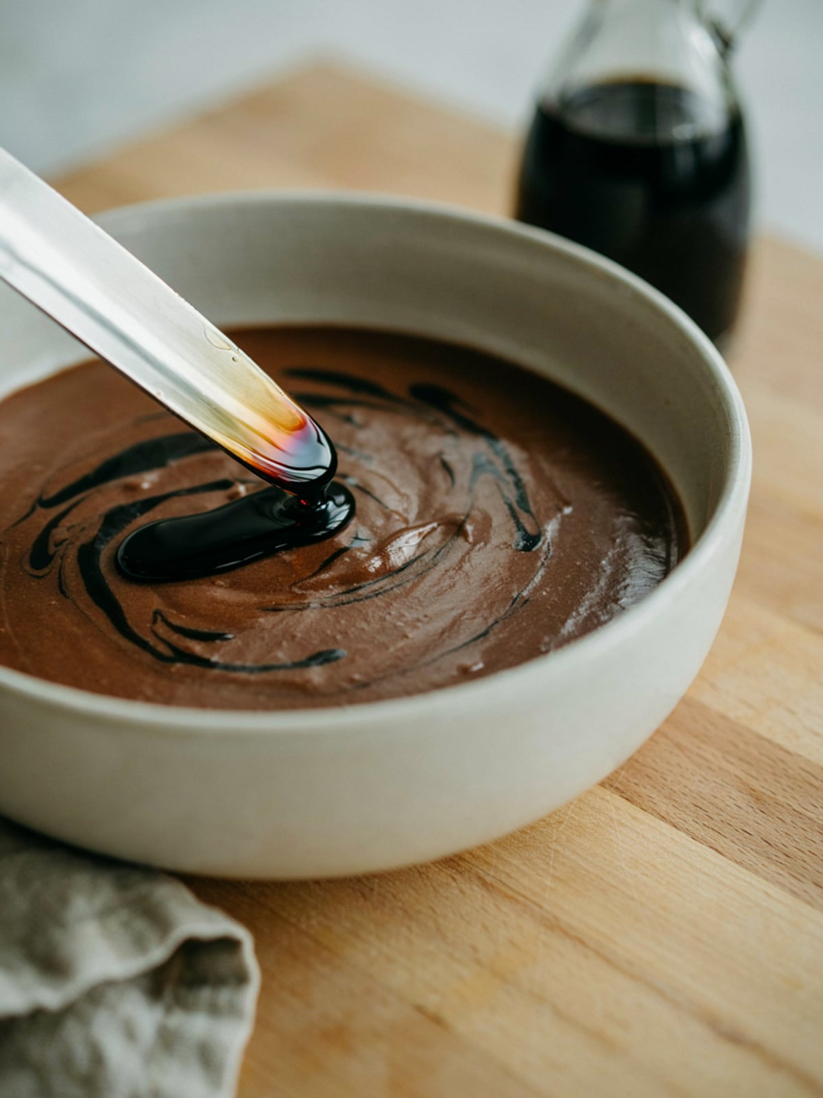 Mousse de Chocolate com Óleo de Abóbora