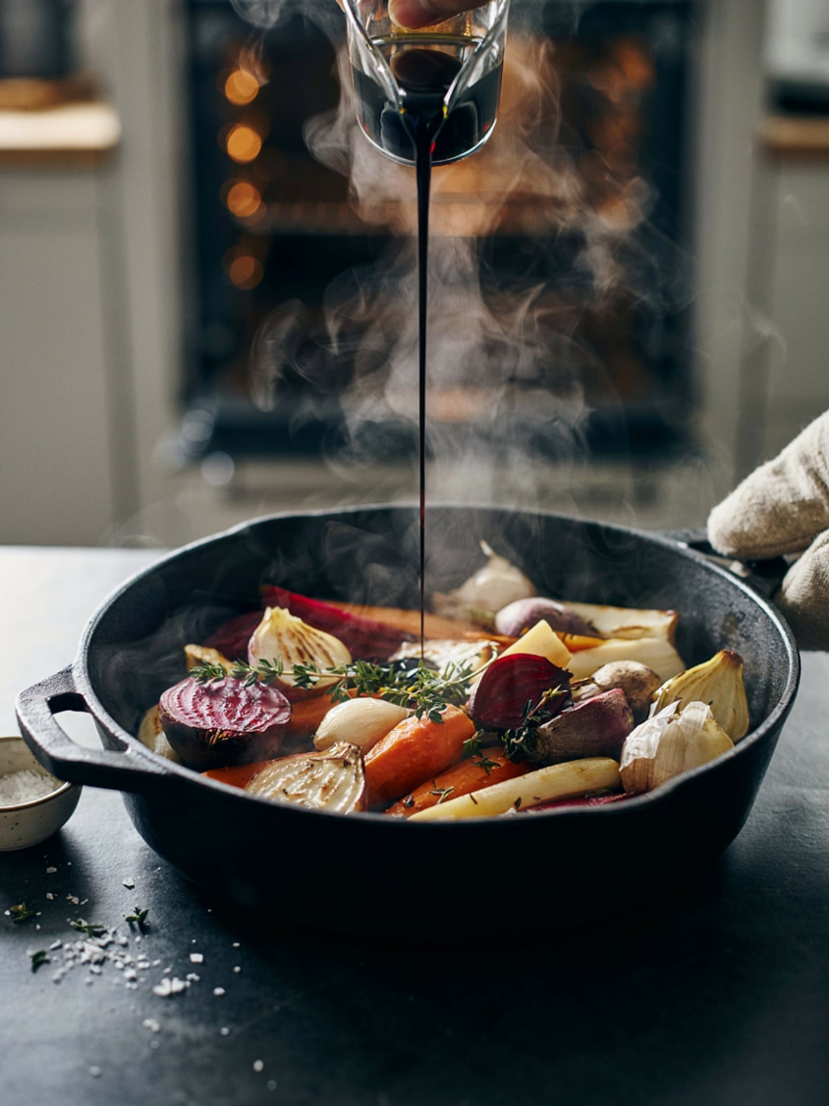 Legumes no Forno com Óleo de Abóbora